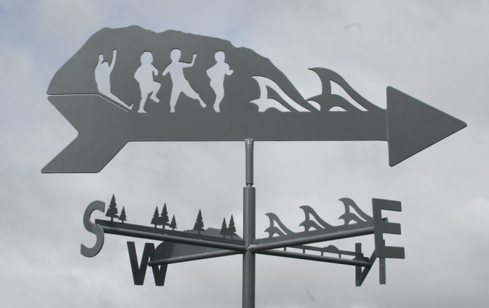 Custom made weathervane for Lake Cathie School