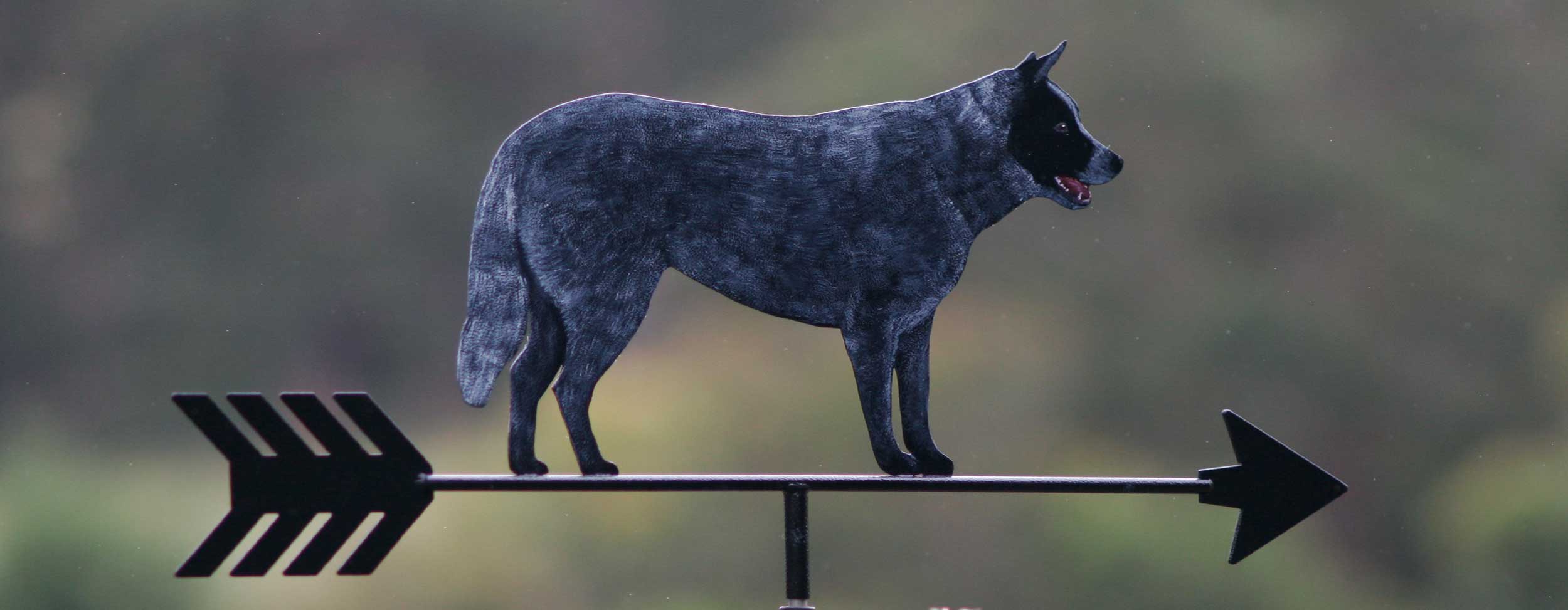 Australian Blue Heelers dog weathervane