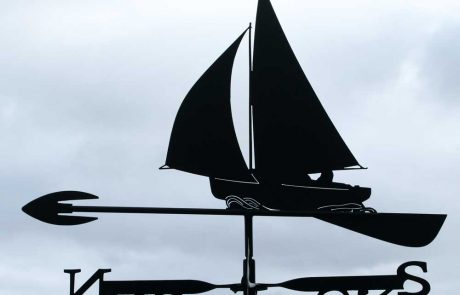 Bespoke Couta Sailboat Weathervane Bespoke Couta Sailboat Weathervane