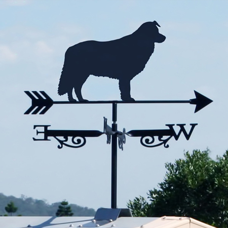 Border Collie Dog Weathervane