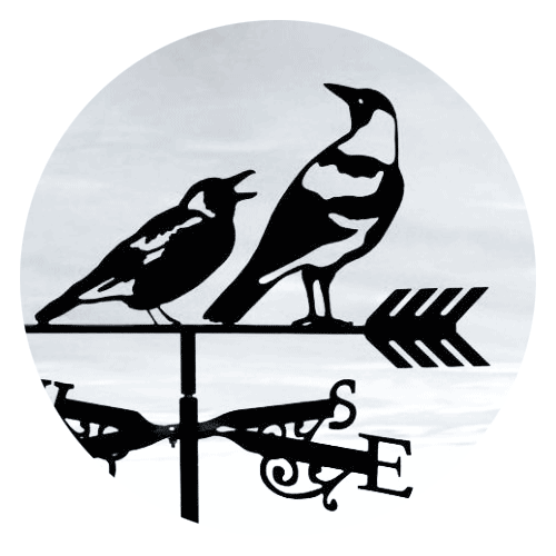Magpies magpie weathervane