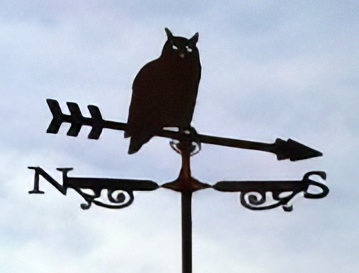 owl weathervaneowl weathervane powder coated black weathervane featuring an owl
